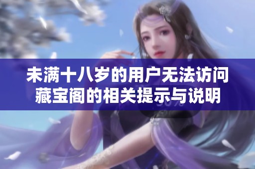 未滿十八歲的用戶無法訪問藏寶閣的相關提示與說明