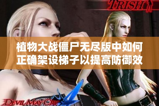 植物大戰(zhàn)僵尸無(wú)盡版中如何正確架設(shè)梯子以提高防御效率