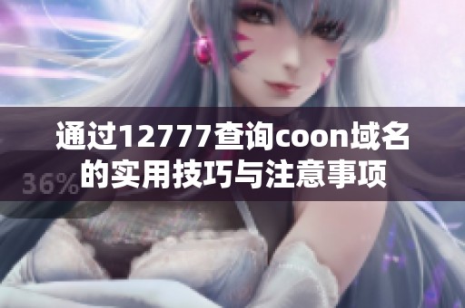通過(guò)12777查詢coon域名的實(shí)用技巧與注意事項(xiàng)