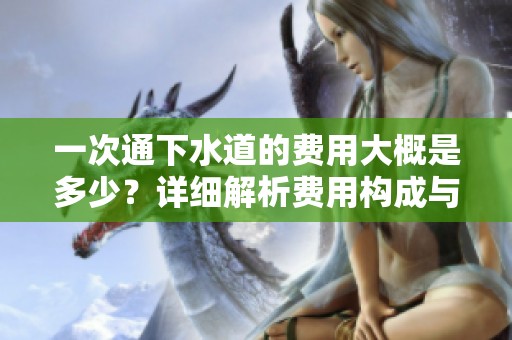 一次通下水道的費(fèi)用大概是多少？詳細(xì)解析費(fèi)用構(gòu)成與影響因素