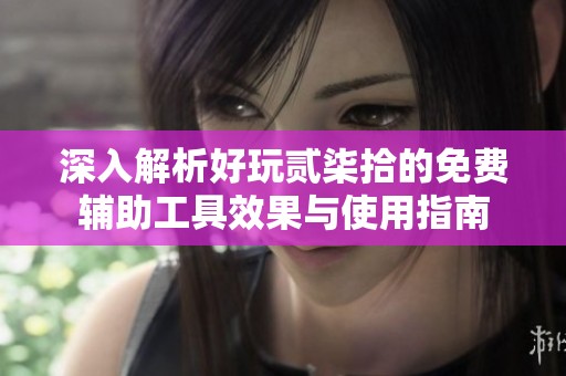 深入解析好玩貳柒拾的免費(fèi)輔助工具效果與使用指南