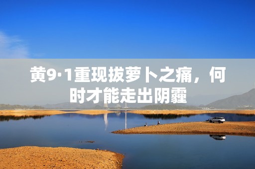 黃9·1重現(xiàn)拔蘿卜之痛，何時(shí)才能走出陰霾