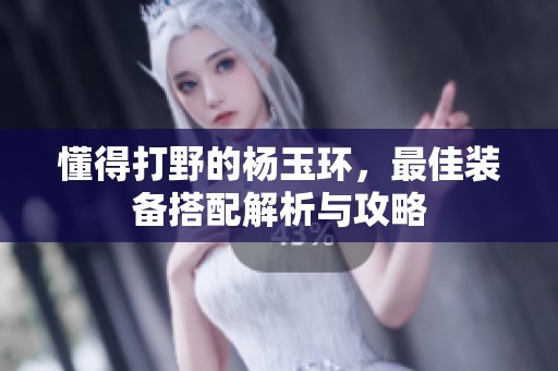 懂得打野的楊玉環(huán)，最佳裝備搭配解析與攻略