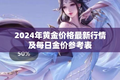 2024年黃金價格最新行情及每日金價參考表