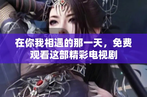 在你我相遇的那一天，免費(fèi)觀看這部精彩電視劇