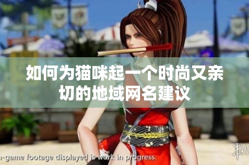 如何為貓咪起一個(gè)時(shí)尚又親切的地域網(wǎng)名建議