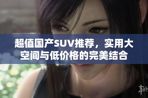 超值國產(chǎn)SUV推薦，實(shí)用大空間與低價(jià)格的完美結(jié)合