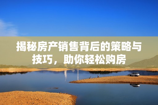 揭秘房產(chǎn)銷(xiāo)售背后的策略與技巧，助你輕松購(gòu)房