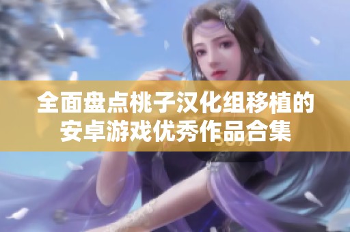 全面盤點(diǎn)桃子漢化組移植的安卓游戲優(yōu)秀作品合集