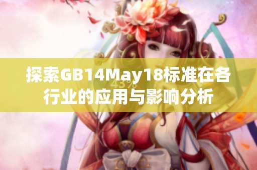 探索GB14May18標(biāo)準(zhǔn)在各行業(yè)的應(yīng)用與影響分析