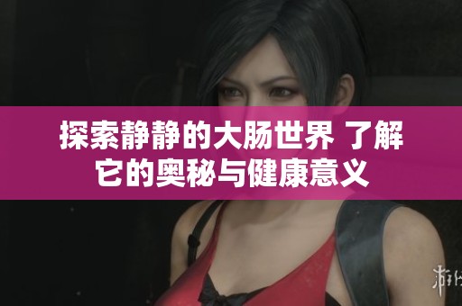 探索靜靜的大腸世界 了解它的奧秘與健康意義