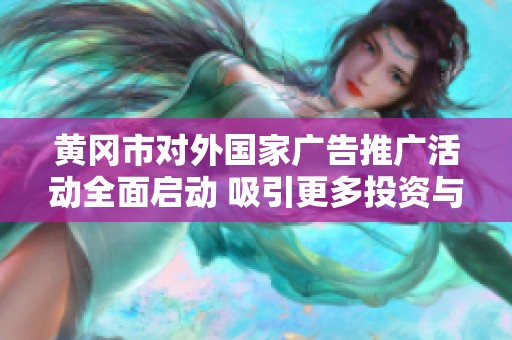 黃岡市對外國家廣告推廣活動全面啟動 吸引更多投資與合作