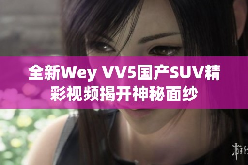 全新Wey VV5國產(chǎn)SUV精彩視頻揭開神秘面紗