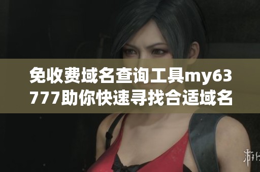 免收費(fèi)域名查詢工具my63777助你快速尋找合適域名