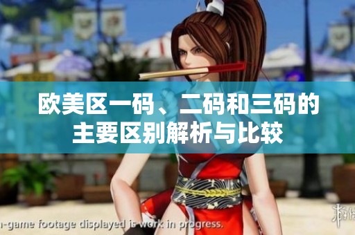 歐美區(qū)一碼、二碼和三碼的主要區(qū)別解析與比較