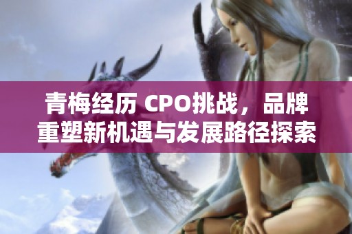 青梅經(jīng)歷 CPO挑戰(zhàn)，品牌重塑新機(jī)遇與發(fā)展路徑探索