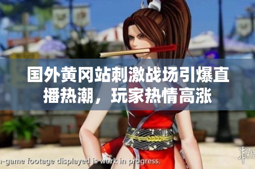 國(guó)外黃岡站刺激戰(zhàn)場(chǎng)引爆直播熱潮，玩家熱情高漲