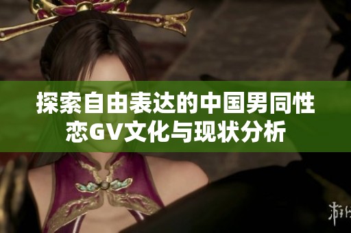 探索自由表達的中國男同性戀GV文化與現(xiàn)狀分析