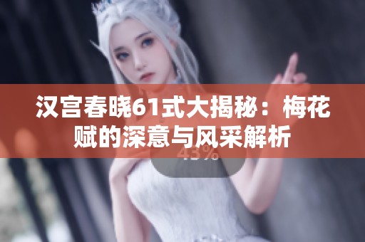 漢宮春曉61式大揭秘：梅花賦的深意與風(fēng)采解析