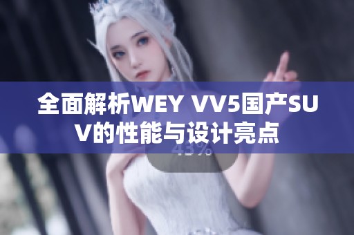 全面解析WEY VV5國產SUV的性能與設計亮點