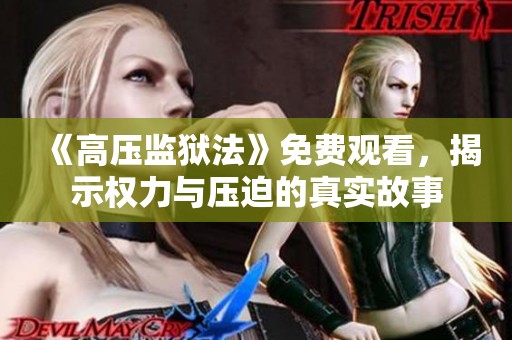 《高壓監(jiān)獄法》免費觀看，揭示權(quán)力與壓迫的真實故事