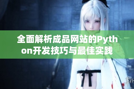 全面解析成品網站的Python開發(fā)技巧與最佳實踐
