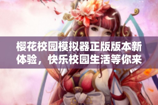 櫻花校園模擬器正版版本新體驗，快樂校園生活等你來探索