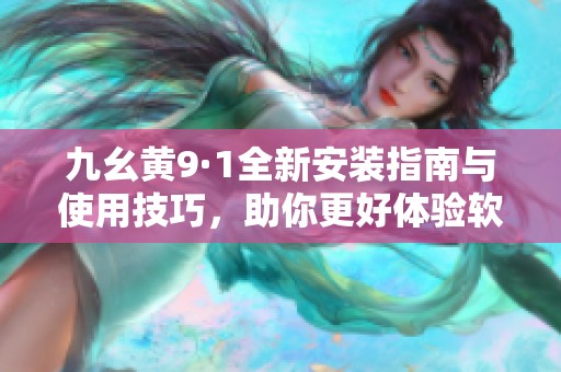 九幺黃9·1全新安裝指南與使用技巧，助你更好體驗(yàn)軟件功能