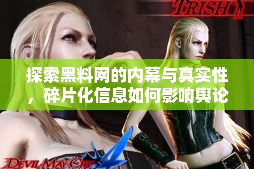 探索黑料網(wǎng)的內(nèi)幕與真實性，碎片化信息如何影響輿論？