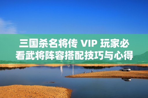 三國殺名將傳 VIP 玩家必看武將陣容搭配技巧與心得分享