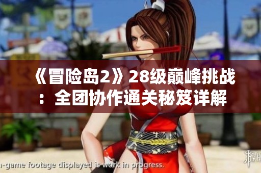 《冒險(xiǎn)島2》28級(jí)巔峰挑戰(zhàn)：全團(tuán)協(xié)作通關(guān)秘笈詳解
