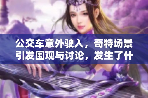 公交車意外駛?cè)?，奇特?chǎng)景引發(fā)圍觀與討論，發(fā)生了什么事情？