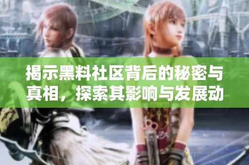 揭示黑料社區(qū)背后的秘密與真相，探索其影響與發(fā)展動(dòng)態(tài)