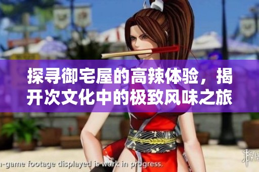 探尋御宅屋的高辣體驗(yàn)，揭開(kāi)次文化中的極致風(fēng)味之旅