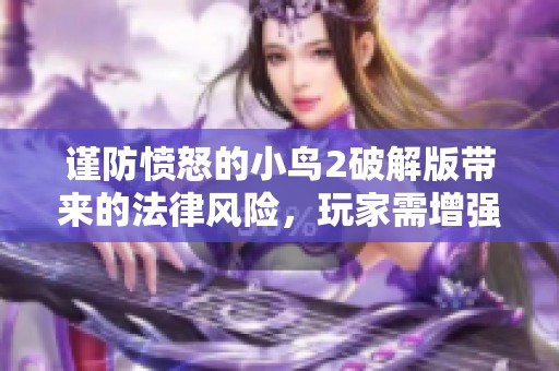 謹(jǐn)防憤怒的小鳥2破解版帶來的法律風(fēng)險，玩家需增強警覺性