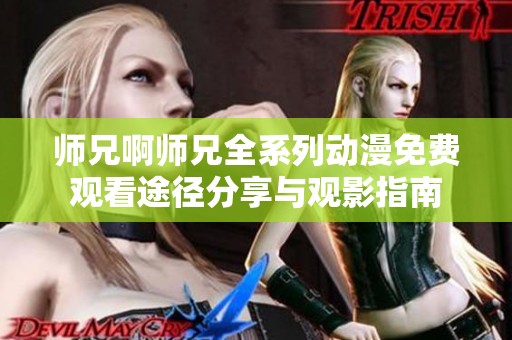 師兄啊師兄全系列動漫免費觀看途徑分享與觀影指南