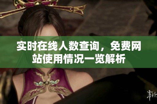 實(shí)時(shí)在線人數(shù)查詢(xún)，免費(fèi)網(wǎng)站使用情況一覽解析
