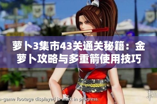 蘿卜3集市43關(guān)通關(guān)秘籍：金蘿卜攻略與多重箭使用技巧分享