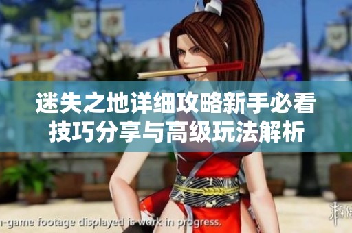 迷失之地詳細(xì)攻略新手必看技巧分享與高級(jí)玩法解析