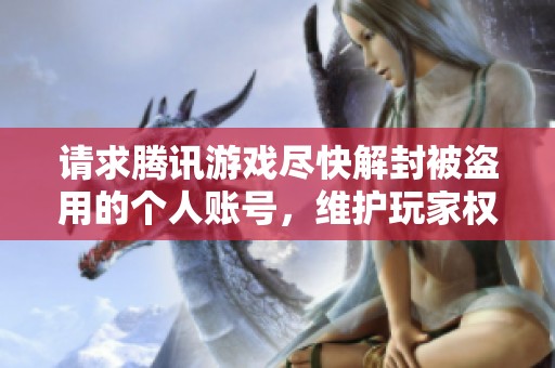 請求騰訊游戲盡快解封被盜用的個人賬號，維護(hù)玩家權(quán)益