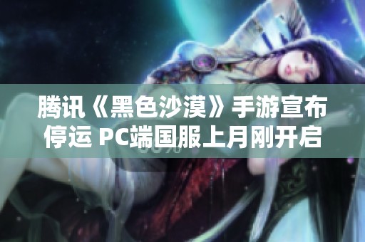 騰訊《黑色沙漠》手游宣布停運(yùn) PC端國服上月剛開啟公測引關(guān)注