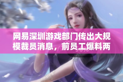網(wǎng)易深圳游戲部門傳出大規(guī)模裁員消息，前員工爆料兩年前已停止招聘
