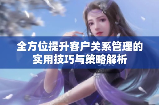 全方位提升客戶關系管理的實用技巧與策略解析