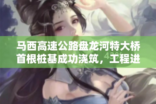 馬西高速公路盤龍河特大橋首根樁基成功澆筑，工程進展順利