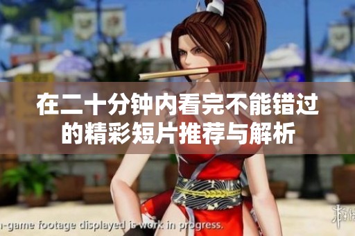 在二十分鐘內(nèi)看完不能錯過的精彩短片推薦與解析 在二十分鐘內(nèi)看完不能錯過的精彩短片推薦與解析