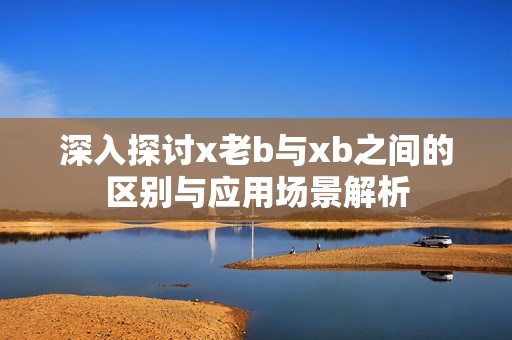 深入探討x老b與xb之間的區(qū)別與應(yīng)用場景解析