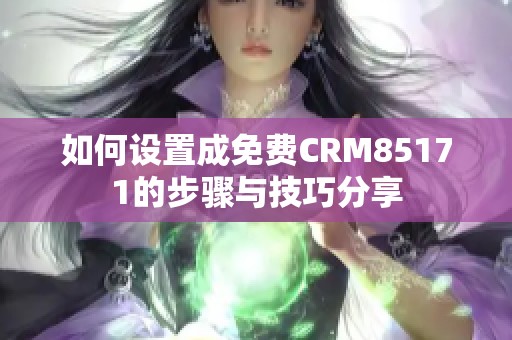 如何設(shè)置成免費(fèi)CRM85171的步驟與技巧分享