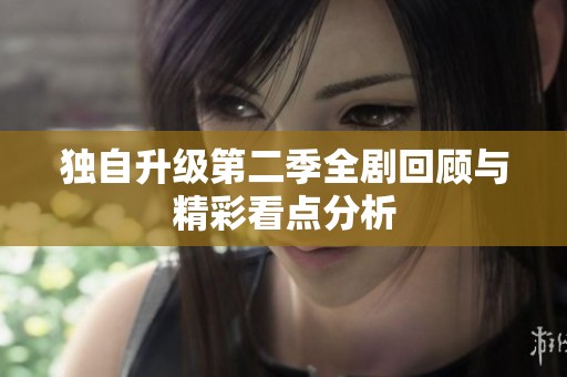 獨自升級第二季全劇回顧與精彩看點分析