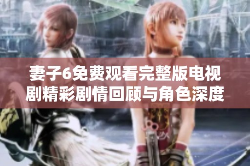 妻子6免費(fèi)觀看完整版電視劇精彩劇情回顧與角色深度分析